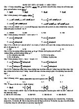 Khảo sát giữa kỳ khối 11 môn Toán